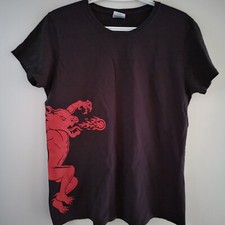 Fireball Tennessee Whiskey Short Sleeve T-Shirt Women's Size Large Gildan Black