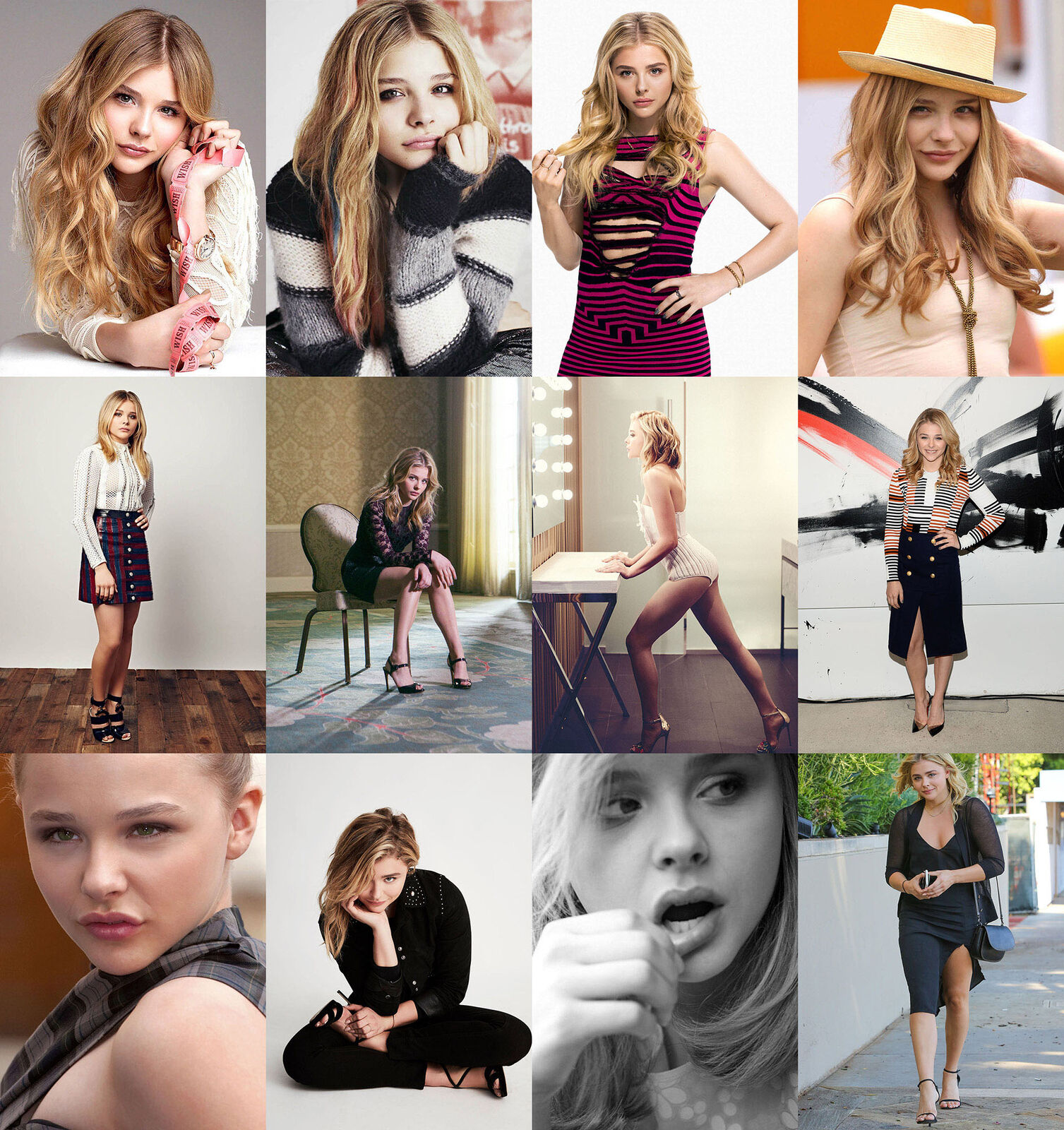 Quadro Placa MDF Poster Chloe Grace Moretz