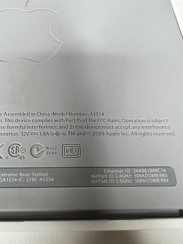 Apple Wireless A1354 AirPort Express Wi-Fi Router Base Station Extreme - Tested - Picture 7 of 7