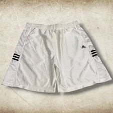 Vintage Adidas Basketball Shorts Size Medium White Dazzle Shimmer Shiny Y2K 90  s