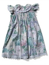 VTG Girl  s Dress Floral Lace SIZE 4T Puffy Sleeves 1990s USA Long Easter Pastel