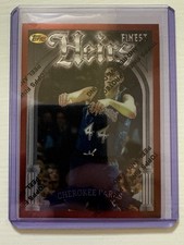 1996 1997 Topps Finest Cherokee Parks #155 Minnesota Timberwolves With Coating