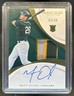 2017 Panini Immaculate Matt Olson RC Patch Auto #/99 Athletics