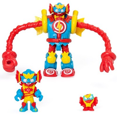 SUPERTHINGS Superbot Power Arms Sugarfun - Knickheld Roboter Grande, rot 