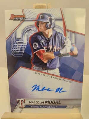 Topps Bowmans Best MALCOLM MOORE Auto Texas Rangers