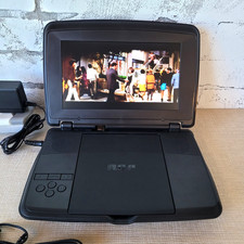 RCA DRC96090 Portable DVD Player w/Adapter 9 inch Tested