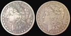 Lot of (2) Morgan Dollars - 1880 & 1880-O - 90% silver - FREE SHIPPING!