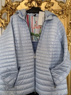 Barbara Lebek -Leichte Übergangsjacke         Gr. 48 - Eisblau - Neu Mit Etikett