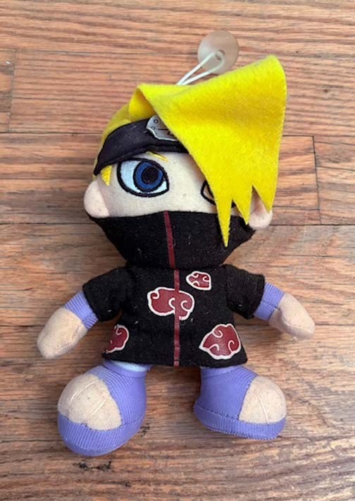 Naruto Shippuden Deidara Akatsuki Banpresto Plush Stuffed Animal Anime RARE