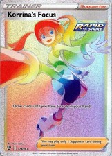 KORRINA'S FOCUS 174/163 RAINBOW RARE BATTLE STYLES POKEMON NM on eBay