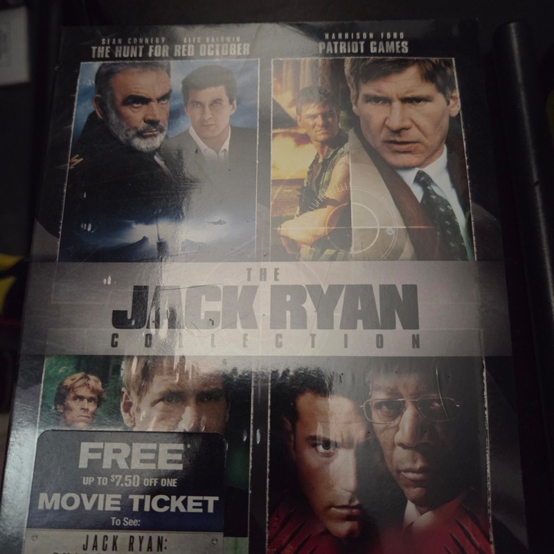 The Jack Ryan Collection NEW in box in wrap 4 DVD Collection HuntForRedOctober +
