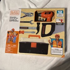 Black  Decker Junior 12-Piece Carpenter Dress-Up Set With Tools  Accessories