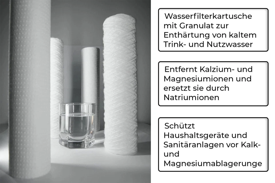 3x Wasserfilter Kartusche 10" Antikalk Patrone Kalkfilter Wasserenthärtung - Bild 2 von 4