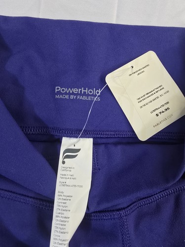 NWT Fabletics Women's SM Indigo On-The-Go PowerHold High-Waisted Legging Purple - Picture 6 of 7