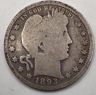☆SILVER☆  ☆SILVER☆  ☆SILVER☆ USA BARBER QUARTER -- .1808 OZ of SILVER!!!