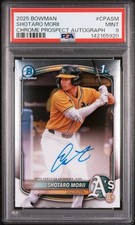 2025 Shotaro Morii 1st Bowman * On Card Auto * PSA Graded Top Prospect A’s I2