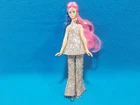 Vintage Ideal Flatsy Doll Pink Hair Rooted Lashes 8” Org outfit Earrings 1969