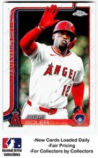 2025 Topps Chrome Update #USC133 Jorge Soler ToppsFractors Logofractor Angels