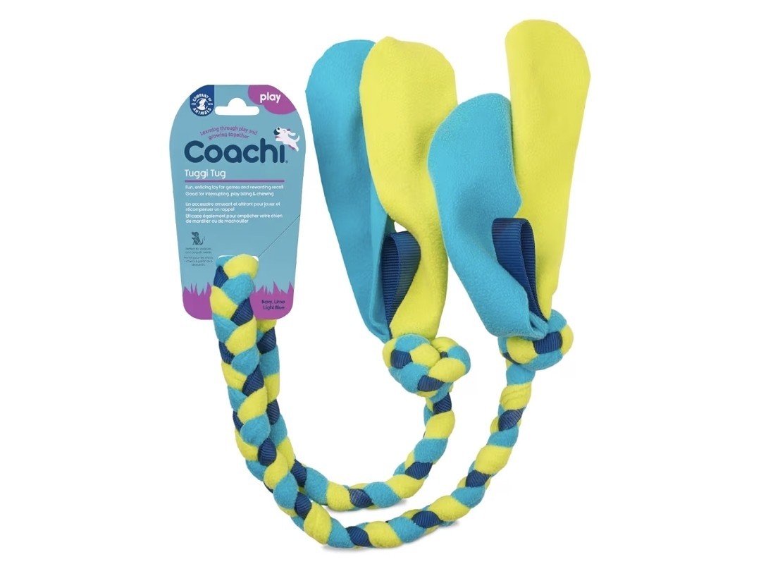 Coachi Tuggi Tug - Interactive Dog Toy for Tug of War & Play