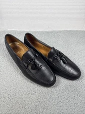 Allen Edmonds Urbino Mens Black Tassel Loafers 10.5 D Italy Made Dress Casual 🤩