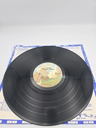 Rush Fly By Night 1st Press SRM-1-1023 1975 No Sleeve Ultrasonic Cleaned