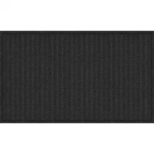 Shield Black 36 In. X 60 In. Rubber Non-Slip Indoor Commercial Floor Mat
