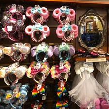 230 Styles Disney- Parks Headband Loungefly Magical Bow Sequin Minnie Ears US