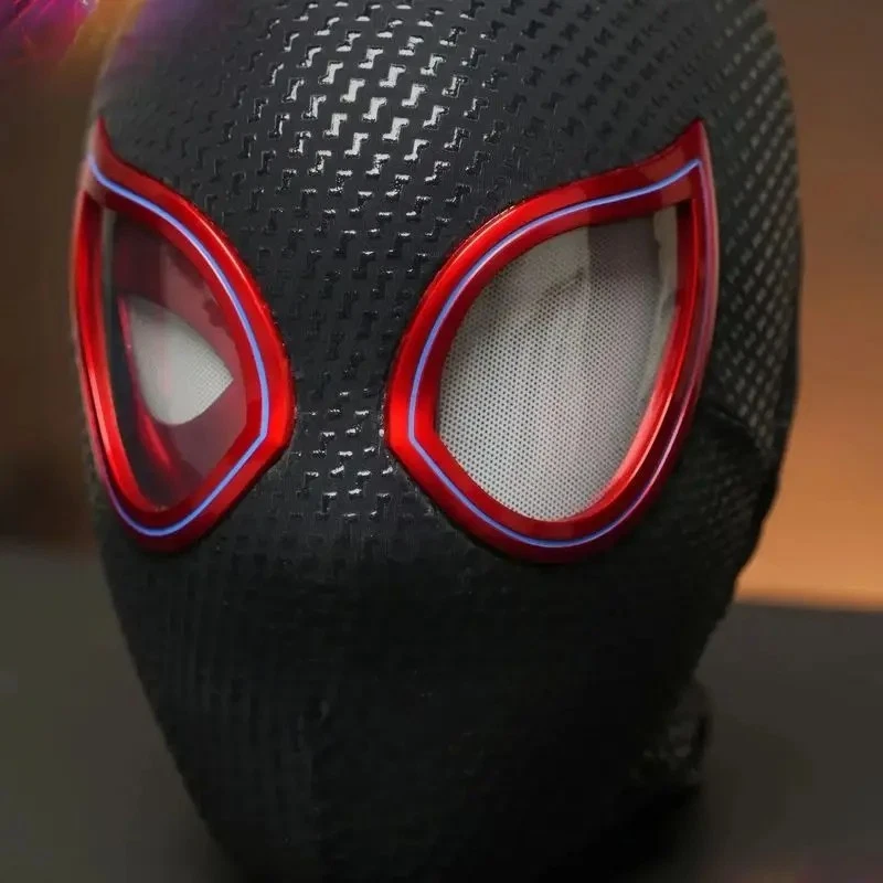 Marvel Mascara Miles Spiderman Headgear Cosplay Moving Eyes Electronic Mask - Image 3 of 4