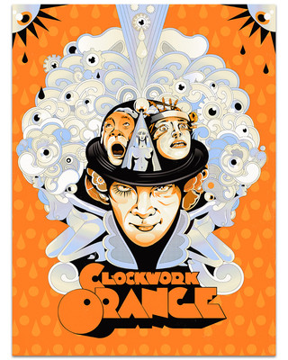 A Clockwork Orange by Yoaz Ltd Edition x/75 Movie Poster Print Art