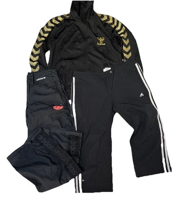 LOT 3 PIECES FEMME TAILLE 38 SPORT veste HUMEL PANTACOURT ET BAS JOGGING ADIDAS - Photo 1/4