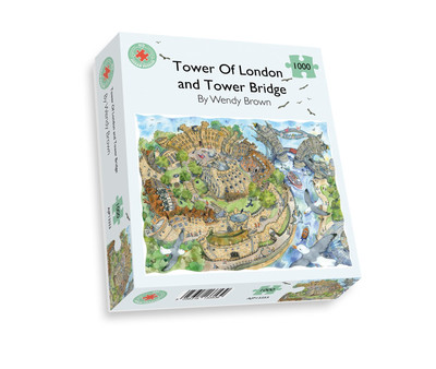Der Tower of London und Tower Bridge - Wendy Brown 1000 Teile Puzzle