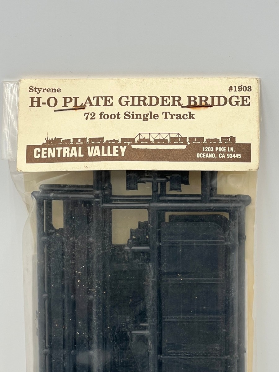 Central Valley HO Scale 72' Plate Girder Bridge Kit #1903 Single