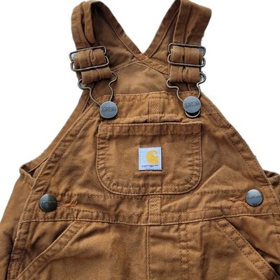 Carhartt Loose Fit Canvas Brown Shortall Overall Shorts OX5401