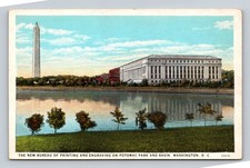 Vintage Washington DC Bureau of Engraving & Printing Potomac Park Postcard