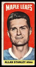 1964-65 Topps Allan Stanley #104 EX Toronto Maple Leafs