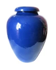 Vintage Bauer Pottery Cobalt Blue 12" #100 Oil Jar