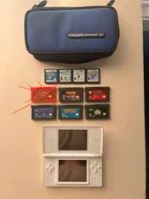 Nintendo DS Lite + Games Mario Sims