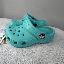 Crocs Turquoise Classic Clogs Toddler Size C6 No Box