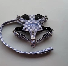 Dog Harness + Leash Adjustable Custom Design Dog Vest Pet Supplies  Medium Size