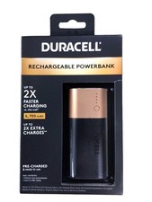 Duracell Rechargeable Powerbank 6700mAh Lithium Ion USB Portable Battery
