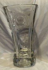 Camp David Presidential Retreat Large  10&rdquo; Crystal Vase W. Bush Era Vintage