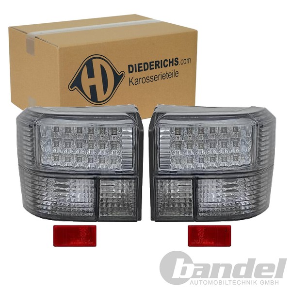 Diederichs Tuning LED RÜCkleuchten Schwarz Klarglas Passend FüR VW Transporter-image