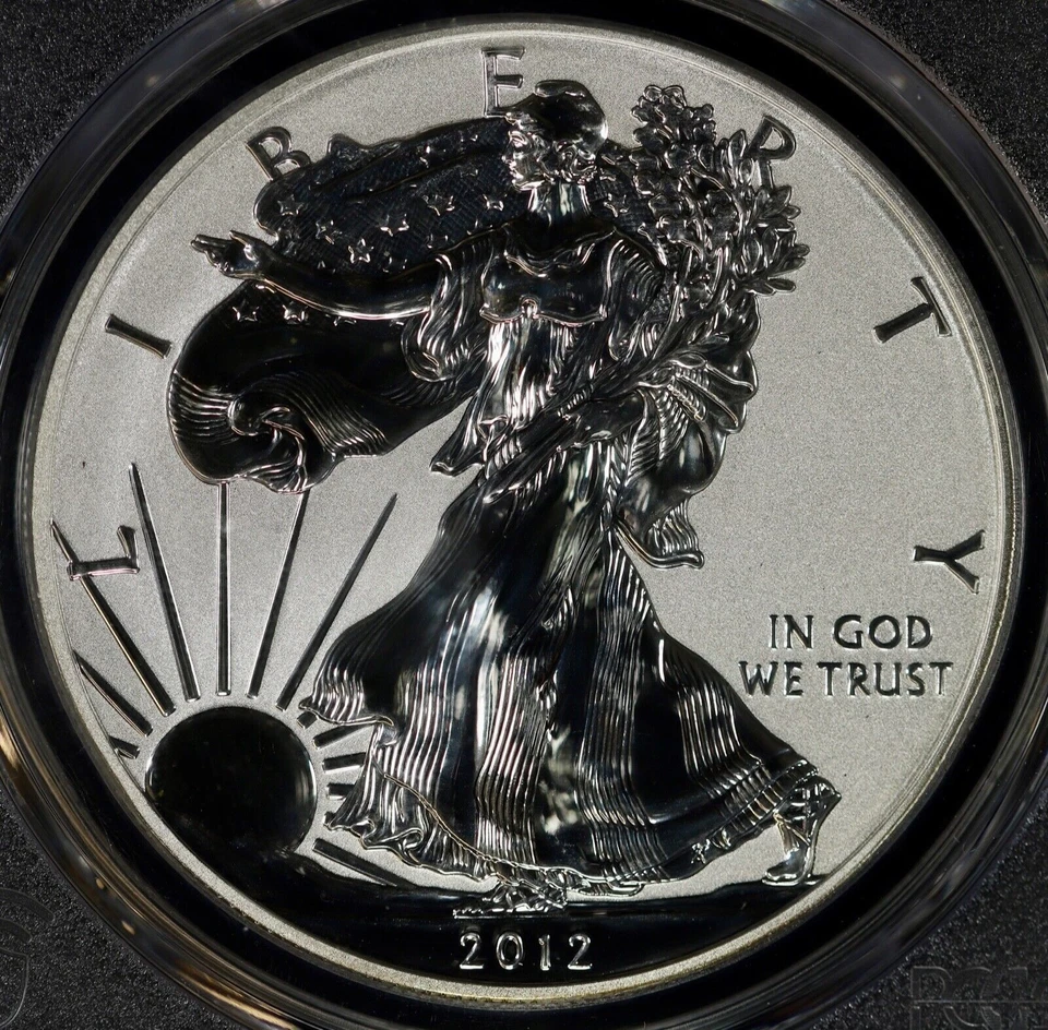 2012-S Reverse Proof American Silver Eagle $1 PCGS PR 69 Rev 75th SF Mint Set - Image 3 of 4