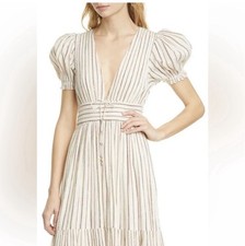 Ulla Johnson Zaria Stripped Dress Size 8