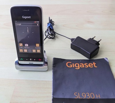 Gigaset SL 930 H.  dect UND Android-Mobilteil . Mit WLAN, Internet, Google,...