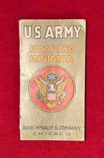 RARE WWI U.S. ARMY SOLDIER'S HANDBOOK "FACTS AND INSIGNIA"