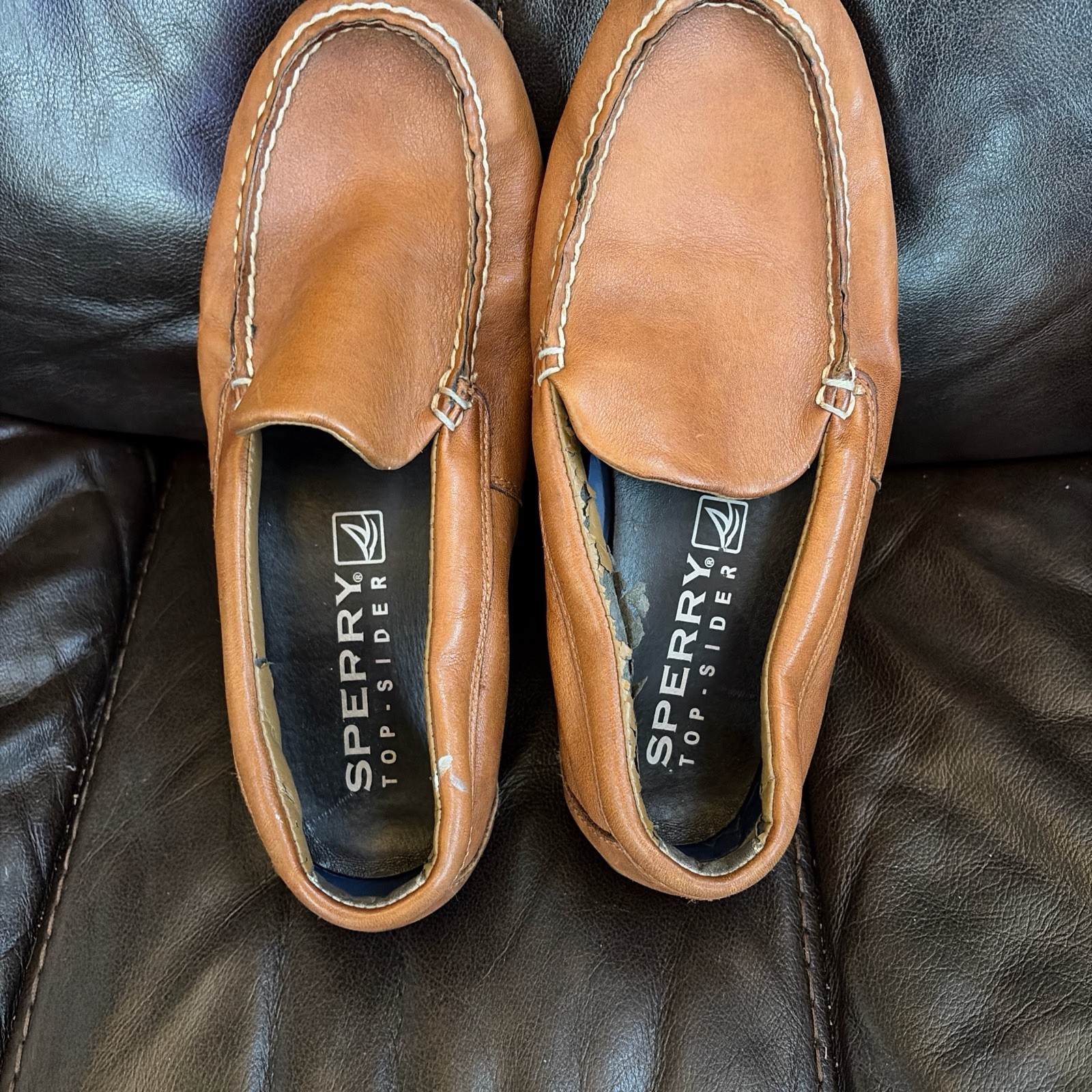 Sperry Top-Sider Brown Leather Loafer Men's US 8 EU 41 Slip Resistant