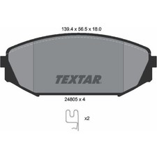 Textar 2480501 Bremsbelagsatz für HONDA ODYSSEY RL1 RA6 RA RL3 RL4