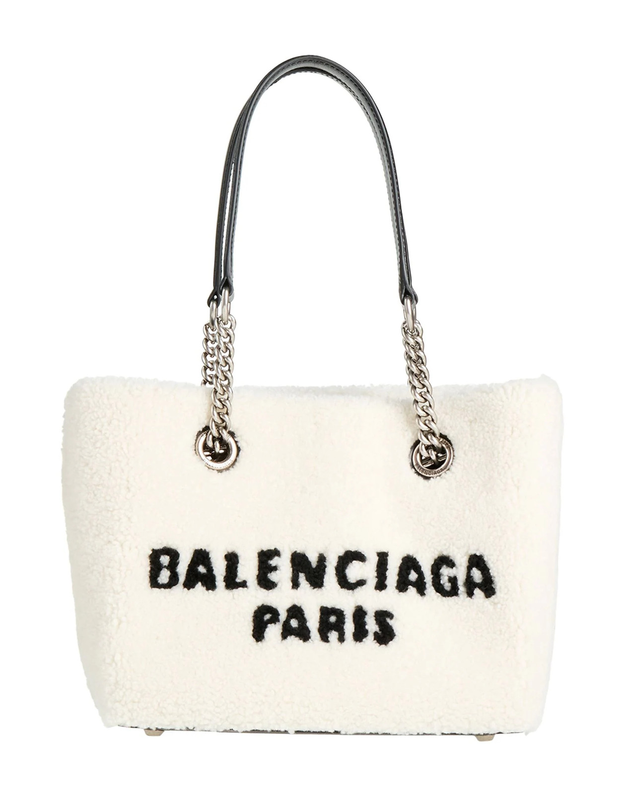 Balenciaga - Women - Shearling Tote - Off white 406290₽