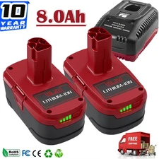 1-2X 19.2V 8.0Ah For Craftsman C3 DieHard Lithium XCP Battery / Charger 11375